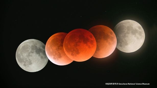 2018년 개기월식 진행