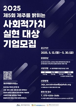 사회적가치 실현 대상’ 참여 기업 모집 시작