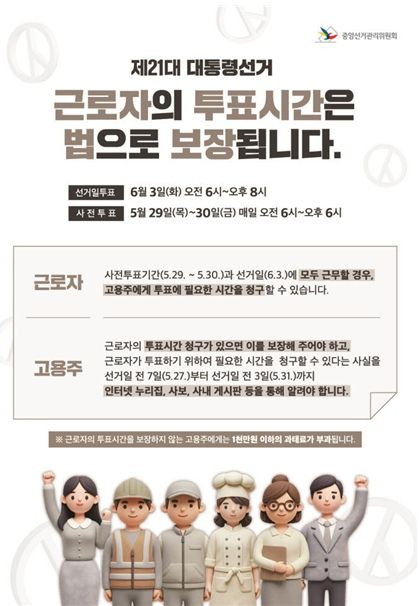 근로자의 투표시간 보장